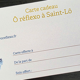 Carte cadeau Ô Réflexo